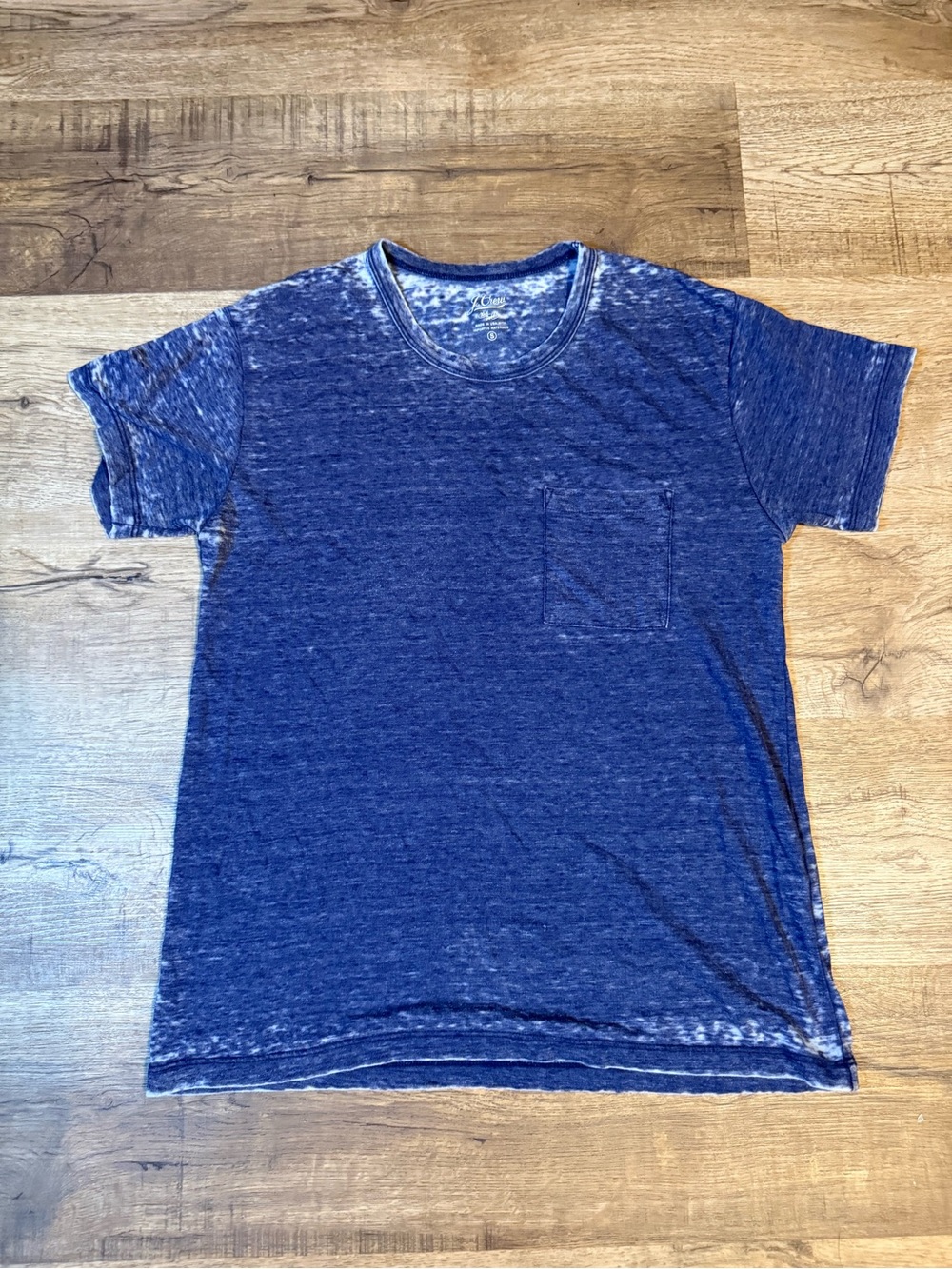 J. Crew Women’s Short-Sleeve Pocket Tee — Heather Navy